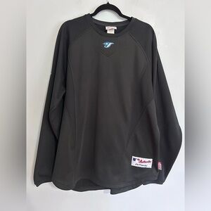Toronto Blue Jays Majestic Black Pullover Sweatshirt XL MLB Authentic Streetwear